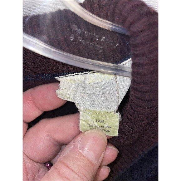 Tommy Bahama Men’s Reversible Sweatshirt Size 3XB Blue Burgundy Outdoors Comfort - Picture 3 of 12